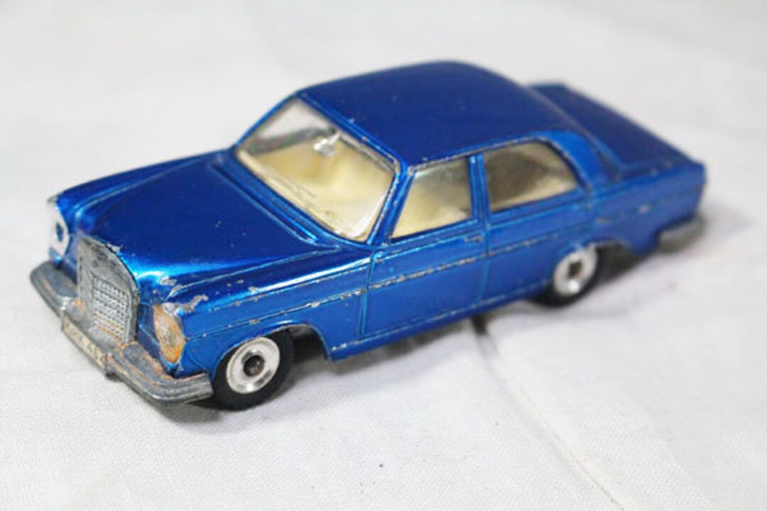 旧バンダイ【メルセデス ベンツ250 青】ブリキ自動車tin toy car箱付 旧バンダイ【メルセデス ベンツ250セダン青】ブリキtin toy car