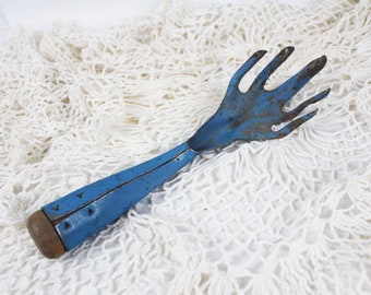 Vintage Hand Cultivator, Garden Cultivator, Blue Cultivator