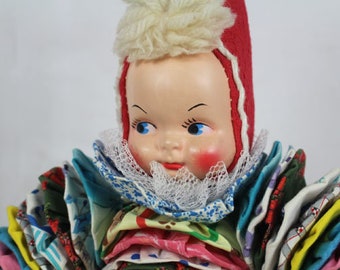 Vintage Yo Yo Clown Doll, vintage cloth yoyo's