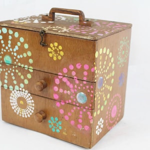 Vintage Hand Painted Jewelry Box