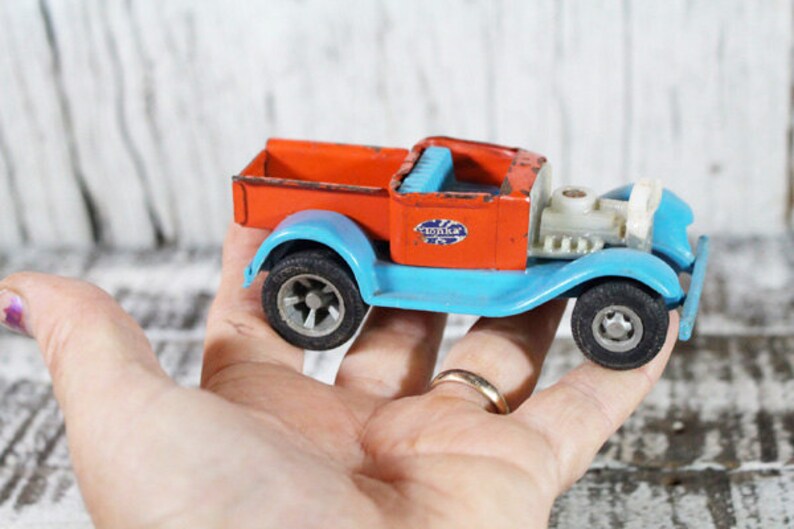 1960/'s Tonka Toy Car Red and Turquoise Rat Rod Tonka /'Scorcher/' Hot Rod