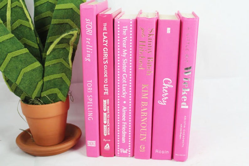 6 Light Pink, Bright Pink or Mixed Pink Books, Your Choice BRIGHT pink