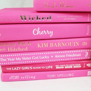6 Light Pink, Bright Pink or Mixed Pink Books, Your Choice image 3