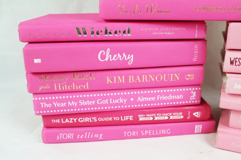 6 Light Pink, Bright Pink or Mixed Pink Books, Your Choice image 3