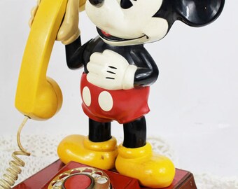 Mickey Mouse Phone, Walt Disney Phone, Disney Collectible Mickey Mouse Phone, Walt Disney Phone, Disney Collectible