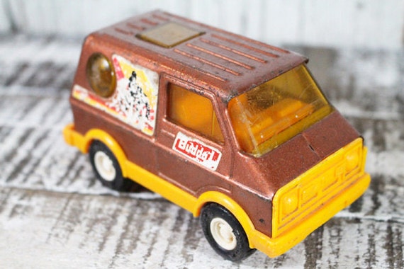Buddy L Van, 1970's Groovy Hippy Van, Scooby Doo Van, Metal