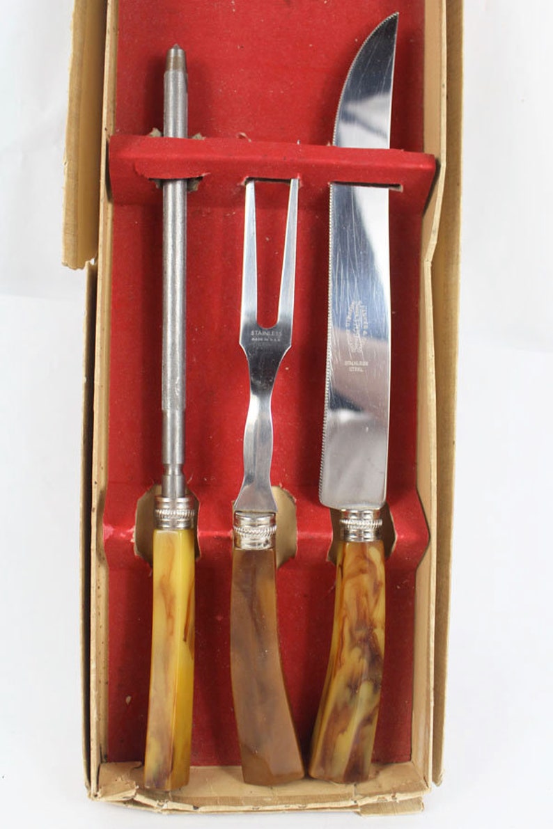 Carving Set Sheffield England Carving Knife and Fork Etsy