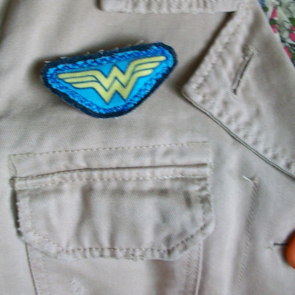 Wonder Woman eco brooch by Claudia Fill