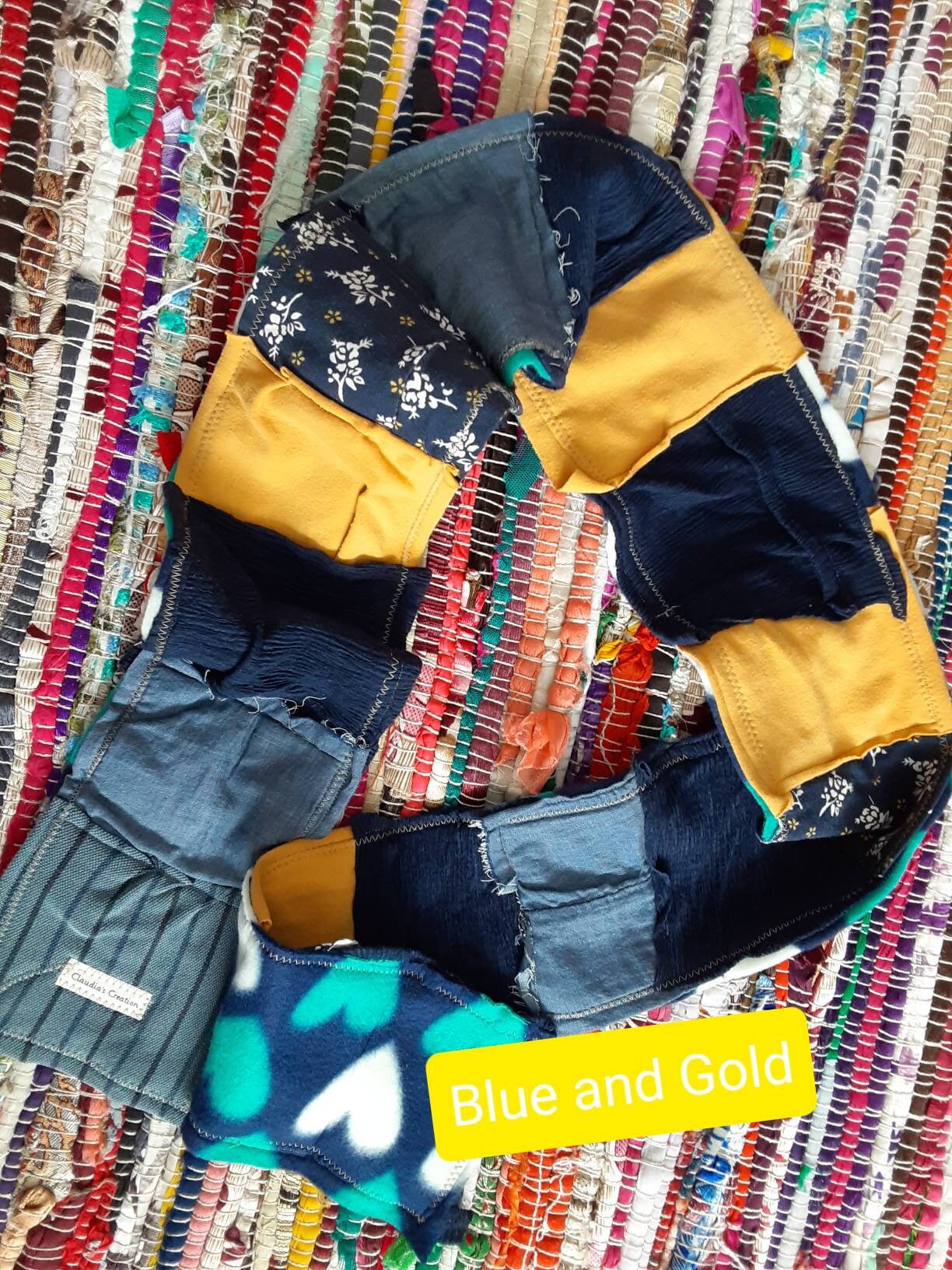 Big and Chunky Scarf... Eco Friendly Patchwork Layered Scarf Etsy