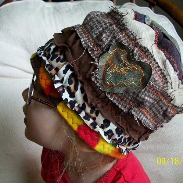 customize your Lid For Your Melon eco friendly patchwork layered hat by Claudia Fill