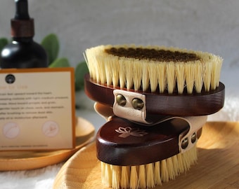 Cepillo seco de cobre / Drenaje linfático / Exfoliación de la piel / Minimiza la celulitis