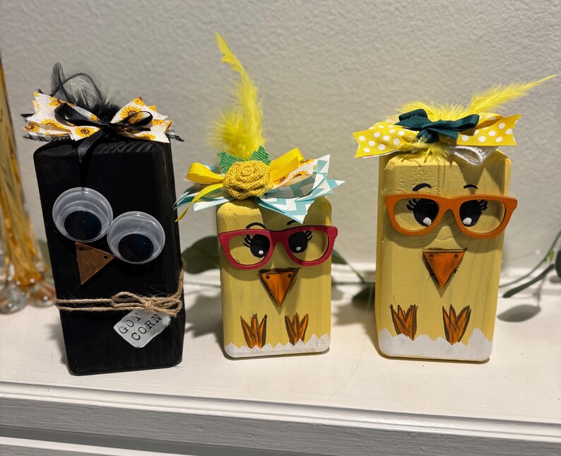 Block Chick Chicks and Bunnies - Etsy