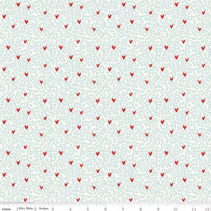 Riley Blake Fabric You & Me Dots Cream High quality fabric Valentines Hearts