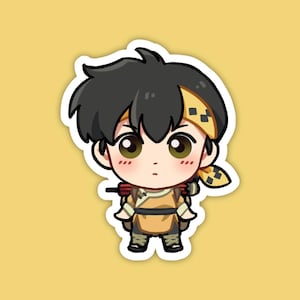 Ryoga Hibiki | Ranma 1/2 Fan Art | Cute Anime Waterproof Vinyl Die Cut Sticker for Laptop, Decals, or Water Bottle