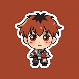Stark | Frieren Fan Art | Cute Anime Waterproof Vinyl Die Cut Sticker for Laptop, Decals, or Water Bottle