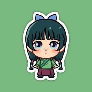 Maomao | Kusuriya no Hitorigoto (The apothecary diaries) Fan Art | Cute Anime Waterproof Vinyl Die Cut Sticker for Laptop, or Water Bottle