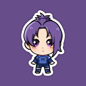 Reo Mikage | Blue Lock Fan Art | Cute Anime Waterproof Vinyl Die Cut Sticker for Laptop, Decals, or Water Bottle