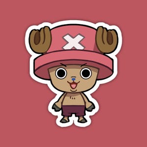 Tony Tony Chopper | One Piece Fan Art | Cute Anime Waterproof Vinyl Die Cut Sticker for Laptop, Decals, or Water Bottle