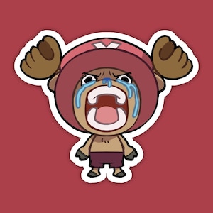 Tony Tony Chopper | One Piece Fan Art | Cute Anime Waterproof Vinyl Die Cut Sticker for Laptop, Decals, or Water Bottle