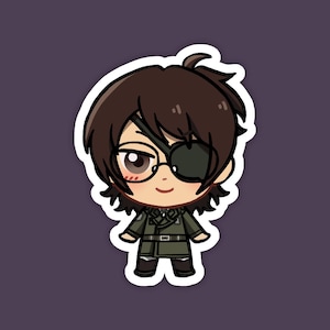 Hange Zoe | Attack on Titan Fan Art | Cute Anime Waterproof Vinyl Die Cut Sticker for Laptop, Decals, or Water Bottle