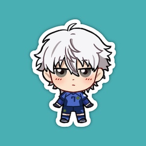 Seishiro Nagi | Blue Lock Fan Art | Cute Anime Waterproof Vinyl Die Cut Sticker for Laptop, Decals, or Water Bottle