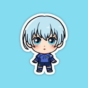 Yo Hiori | Blue Lock Fan Art | Cute Anime Waterproof Vinyl Die Cut Sticker for Laptop, Decals, or Water Bottle