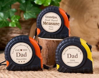 Cinta métrica personalizada, regalo grabado para el Día del Padre