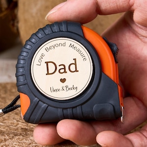 No One Measures Up Personalized Tape Measure, Fathers Day Gift From Daughter, Personalized Gifts For Dad, Gift for Husband, Fathers Day Gift