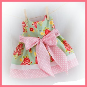 Instant Download PDF Sewing Pattern Baby Toddler Dress 0-3 M, 3, 6-9 ...