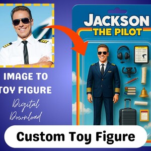 Custom Toy Figure Digital, Personalized Action Figure Design, Personalized Digital Figure Art, Personalized Digital Figure Portrait