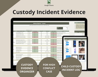 High-Conkonflikt Custody Evidence & Vorfallsdokumentationssystem | Gerichtbereite Organisation für Vollverwahrungsfälle