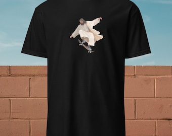 Jesus Skateboarding T-Shirt: Funny Christian Skater Tee