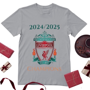 Liverpool Champions League T-Shirt: 2024/2025 Soccer Fan Gift