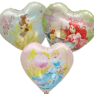 Three Piece Disney Princess Hearts Balloon Set