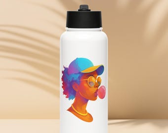 Stainless Steel Water Bottle 32 oz with Straw Lid – Eco-Friendly & Leakproof