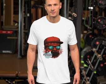 FOCUS T-Shirt – Street Art Design with Lightning Glasses | Bold Urban Vibe
