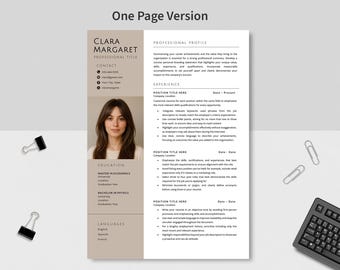Professional CV, Cover Letter Editable Modern CV, Cv Template For Microsoft Word Professional Resume Download Save to PDF Format