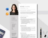 Modern Resume Template 2025 | Minimalist CV, Professional Resume, One Page Design | MS Word, Mac Pages, Editable Modern CV,Instant Download