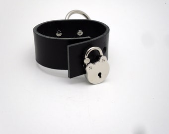 BDSM padlock in shiny nickel - Free US Shipping