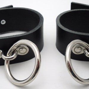 Custom Sized Heavy Duty Submissive Cuffs, set of 2 - Free US Shipping