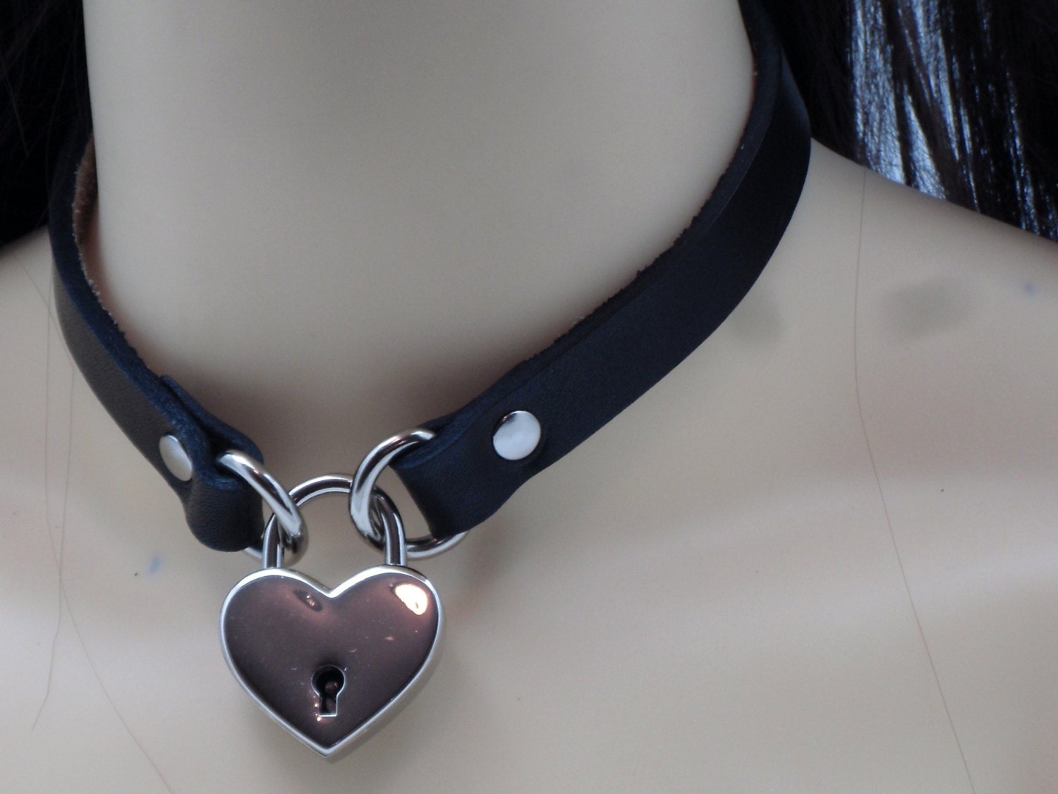 Locking Submissive Collar lock included Free US Shipping Etsy