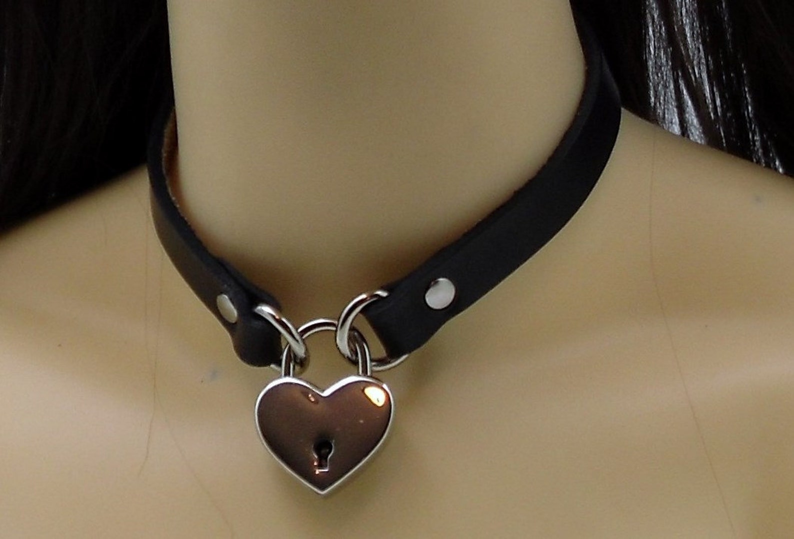 Locking Submissive Collar lock included Free US Shipping Etsy