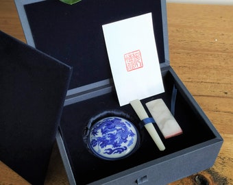 Customized Chinese seal stone seal exquisite gift set