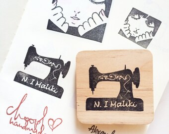 Customised sewing machine stamp