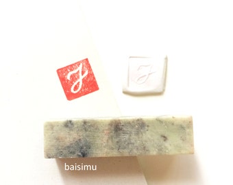 Customized english alphabet stone seal