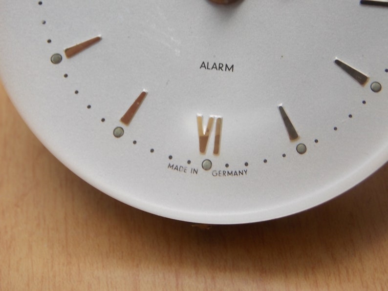 Mid Century Linden Blackforest Round Bubble Alarm Clock image 7