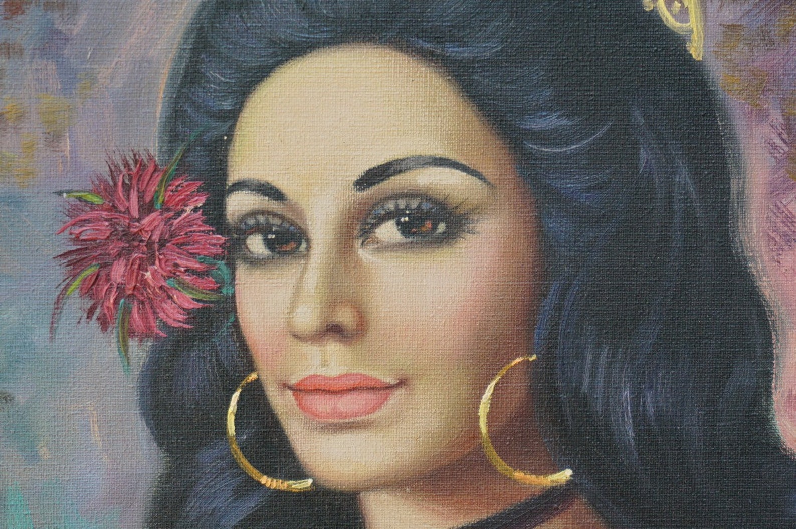 Beautiful Spanish Lady by Cortés Matas Oil on Canvas Framed Etsy