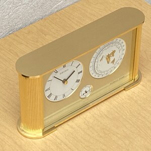 Seiko Brass Rectangular World Desk Table Clock image 7