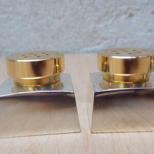 Deluxe Chrome Mixed Metals Salt & Pepper Shakers, Set of Two image 6