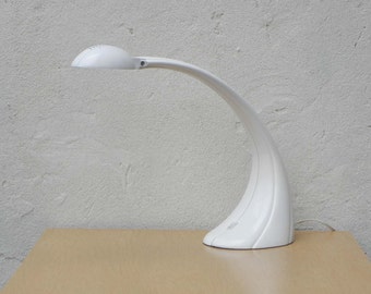 Neo Deco White Molded Modern Desk Lamp